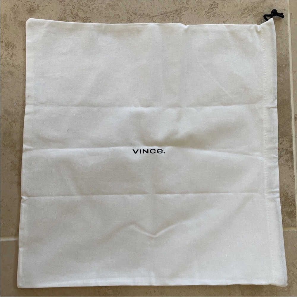 VINCE Drawstring Dust Bag Boots Handbag Shoes Storage Cover 16” X 15” New/clean